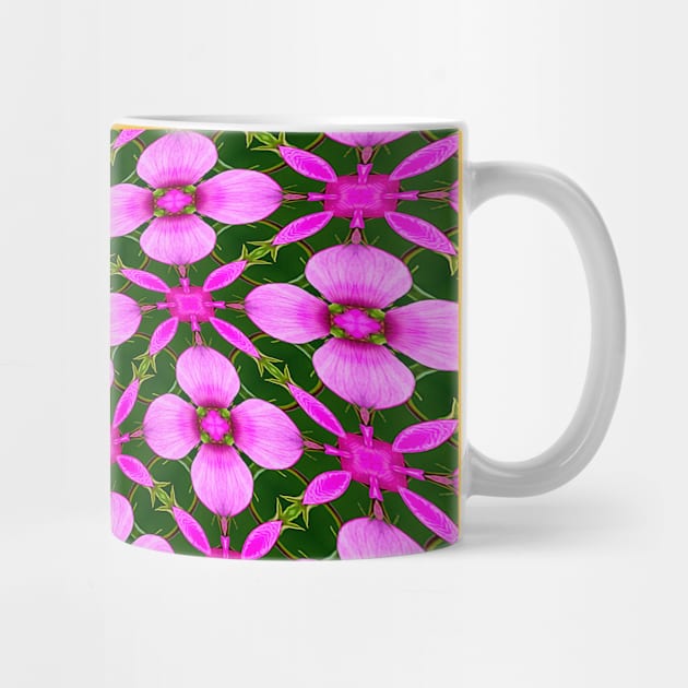 Bright Pink Flower Pattern by PatternFlower